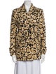 Gucci Wool Animal Print Faux Fur Coat
