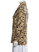 Gucci Wool Animal Print Faux Fur Coat