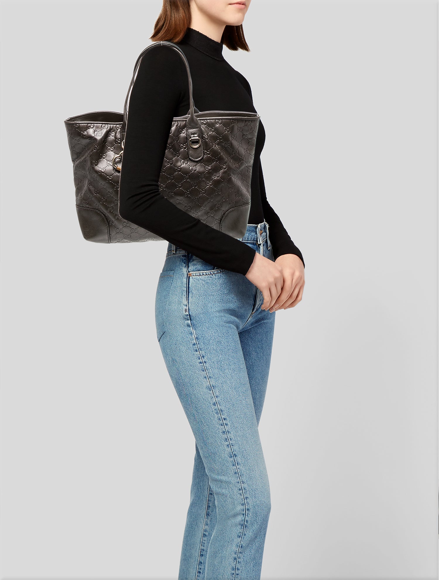 Gucci GG Signature Heart Bit