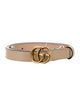 Gucci Double G Logo Skinny Belt