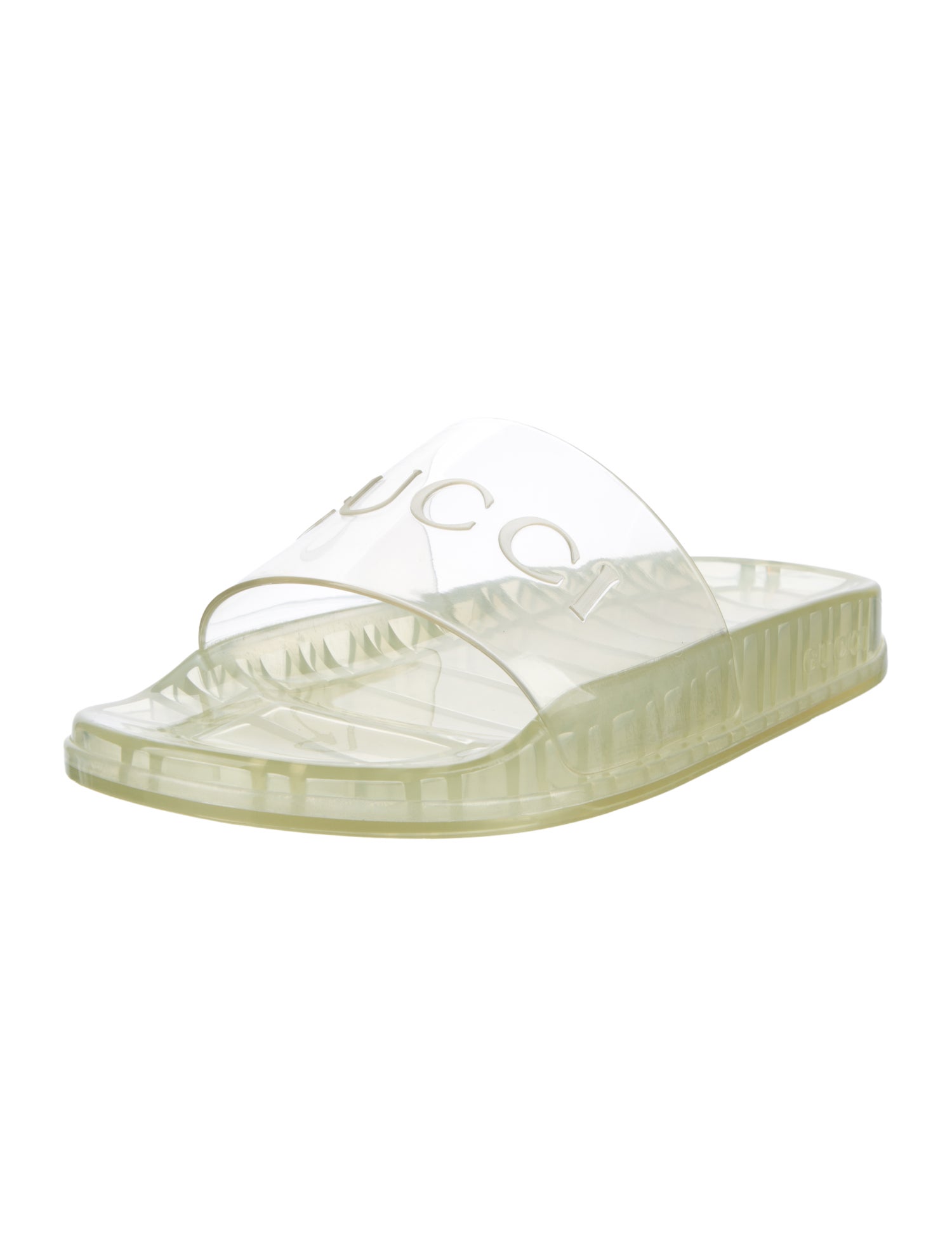 Gucci PVC Printed Flip Flops