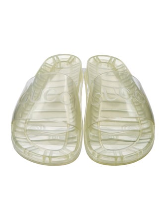 Gucci PVC Printed Flip Flops