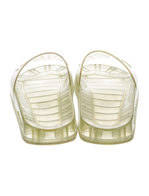 Gucci Rubber Graphic Print Sandals