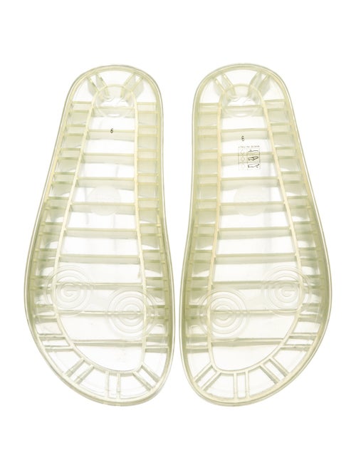 Gucci Rubber Graphic Print Sandals