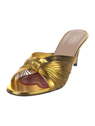 Gucci Leather Slides