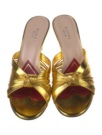 Gucci Leather Slides