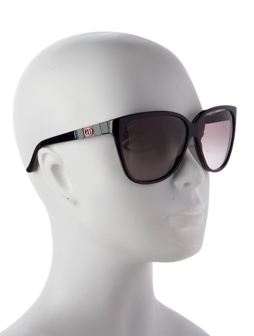 Gucci Web Accent Oversize Sunglasses