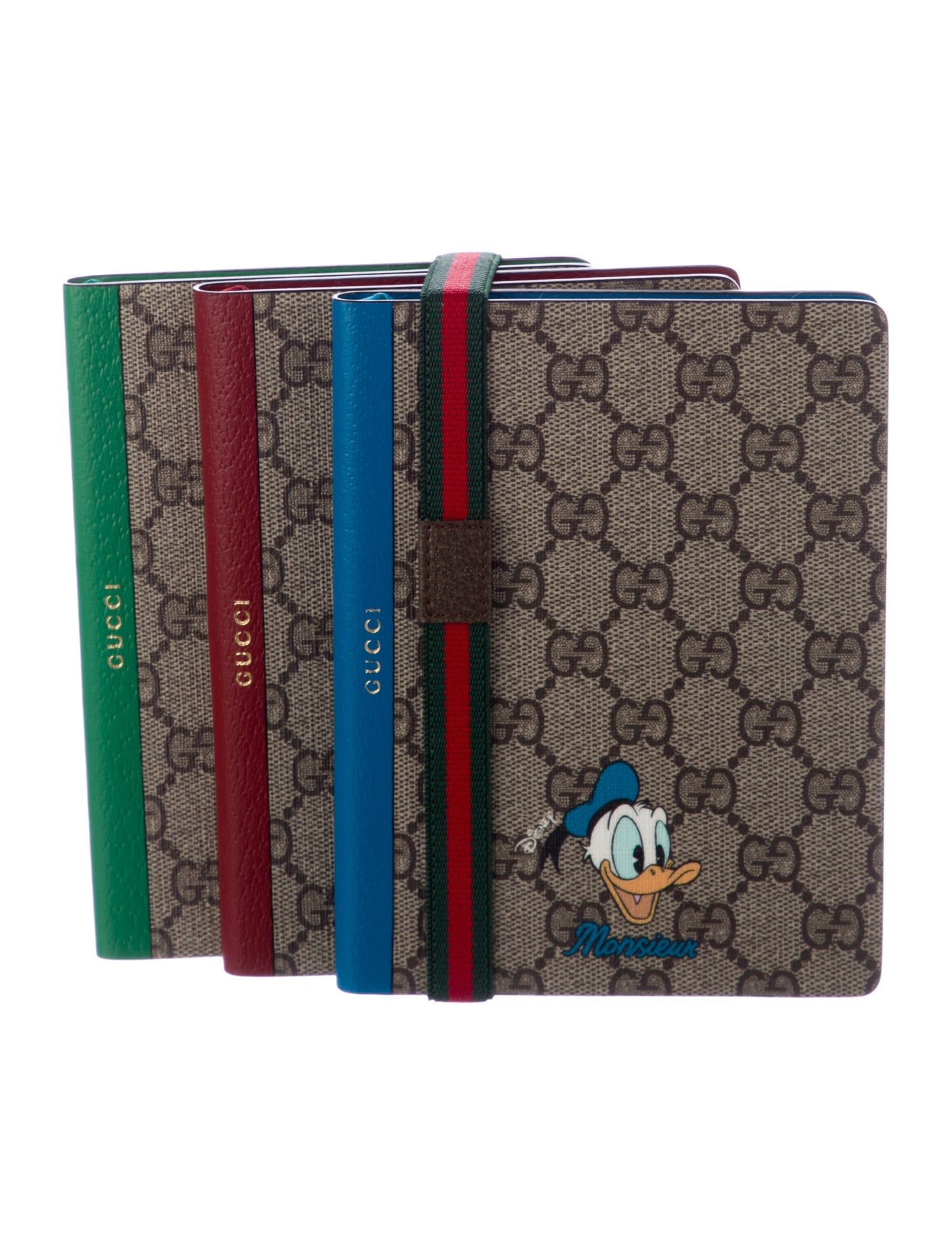 Gucci Set of 3 GG Supreme Notebooks