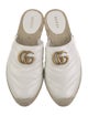Gucci Double G Logo Leather Mules