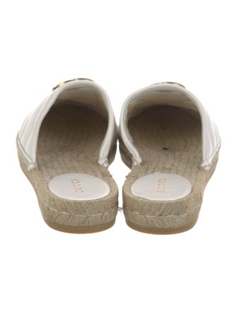 Gucci Double G Logo Leather Mules