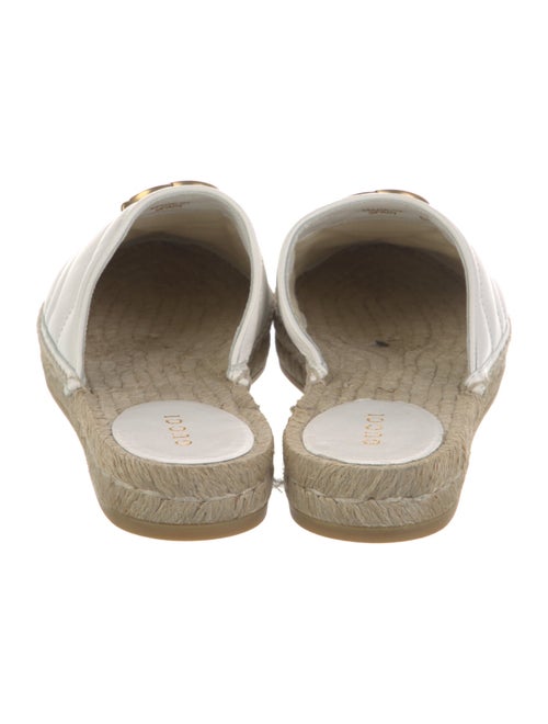 Gucci Double G Logo Leather Mules