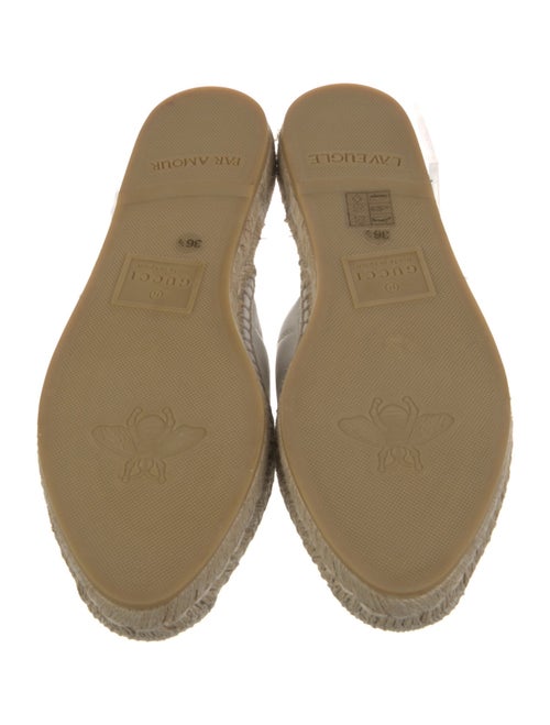 Gucci Double G Logo Leather Mules