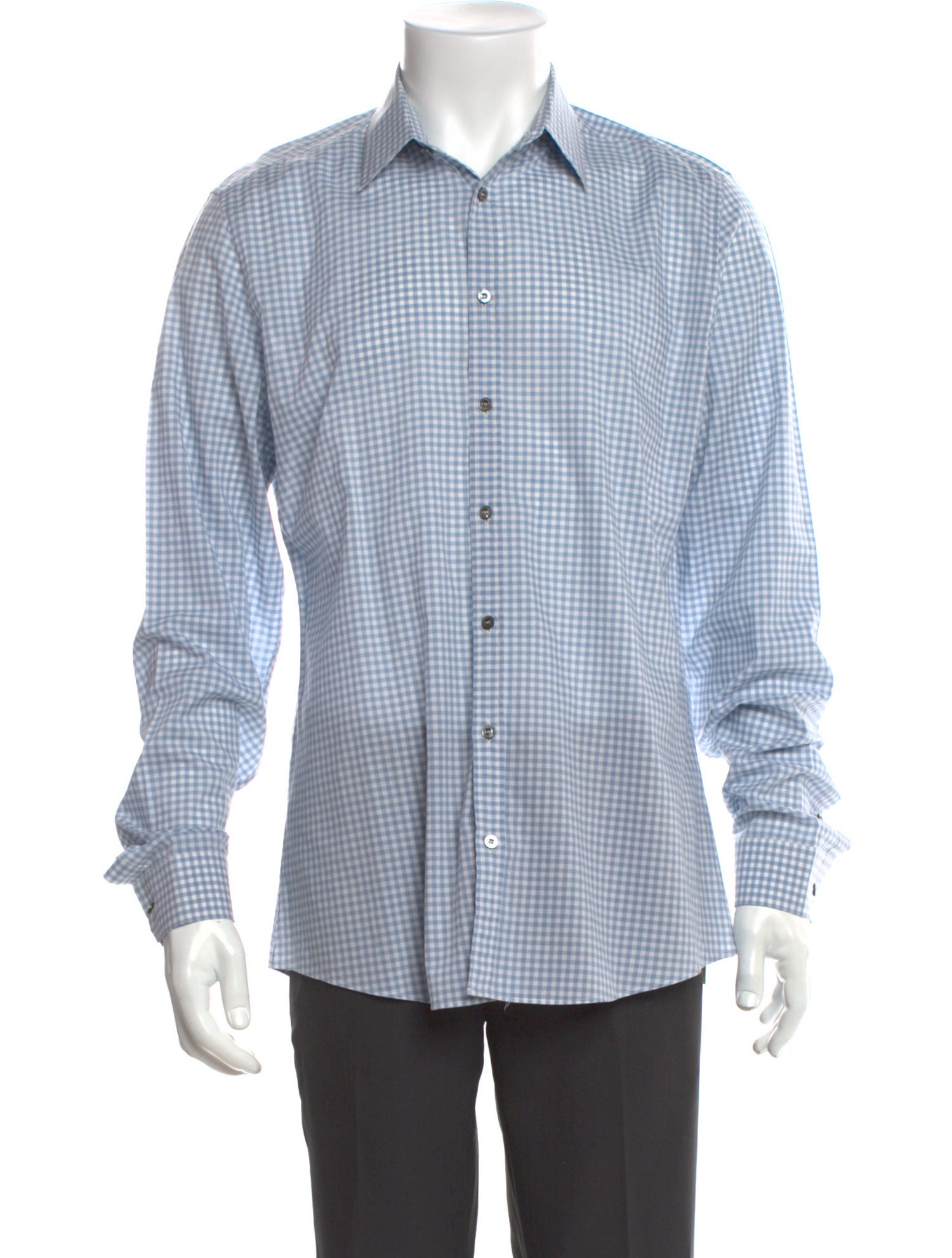 Gucci 2013 Plaid Print Dress Shirt