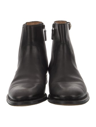 Gucci Interlocking G Logo Leather Chelsea Boots