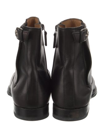 Gucci Interlocking G Logo Leather Chelsea Boots