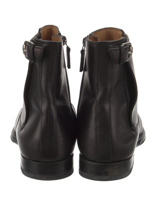 Gucci Interlocking G Logo Leather Chelsea Boots