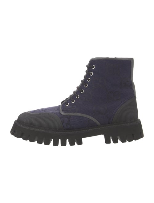 Gucci GG Canvas Canvas Combat Boots