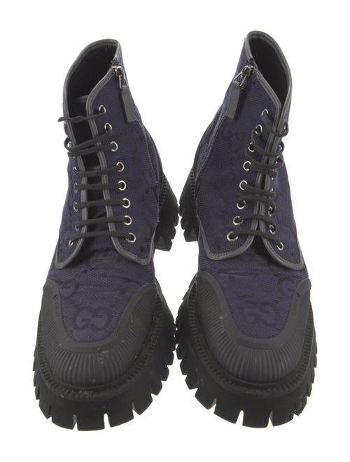 Gucci GG Canvas Canvas Combat Boots