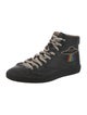 Gucci Web Accent Leather Sneakers