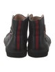 Gucci Web Accent Leather Sneakers
