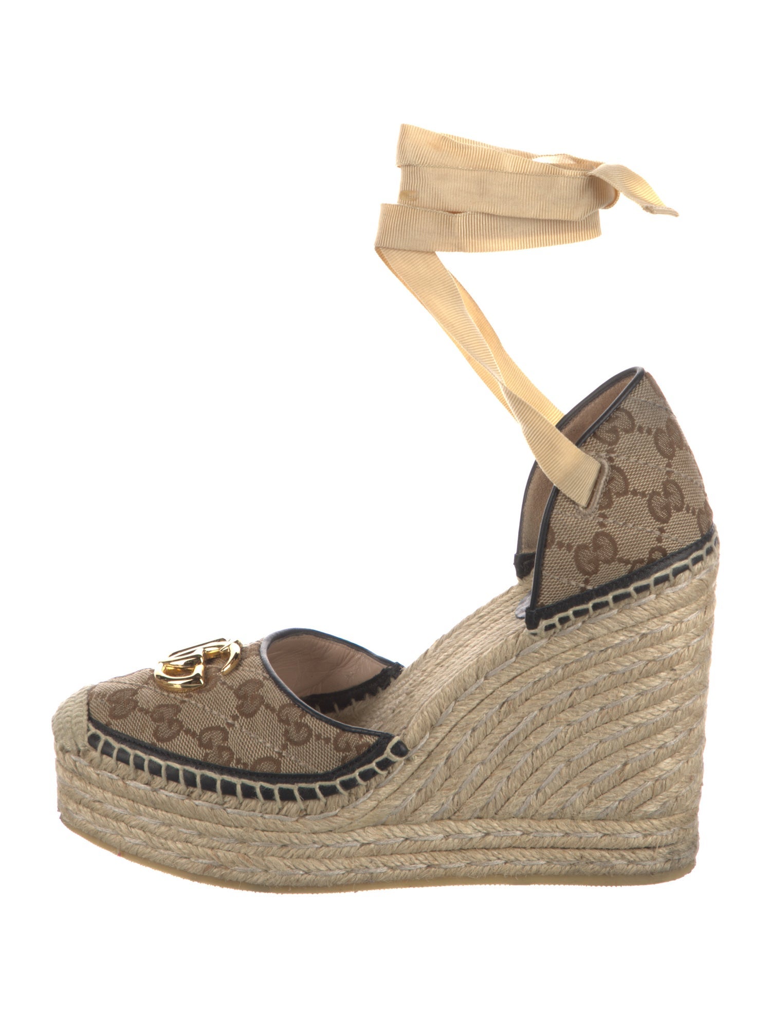 Gucci GG Canvas Canvas D'Orsay Pumps