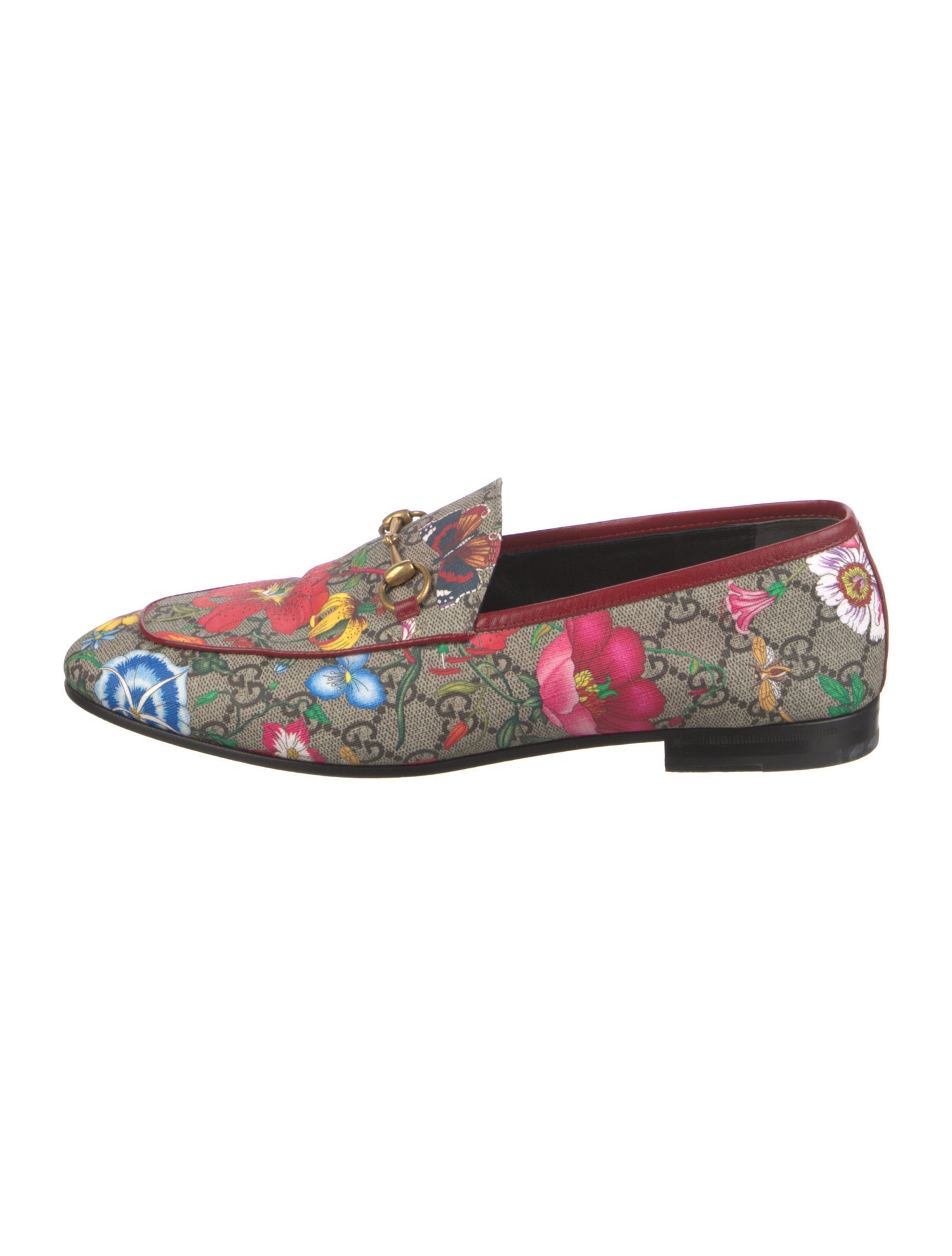 Gucci Flora Print Loafers