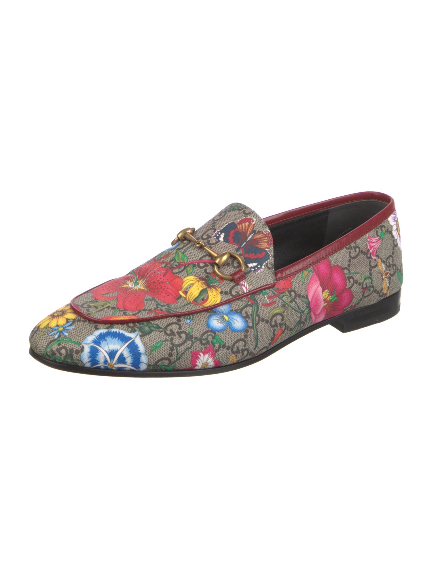 Gucci Flora Print Loafers