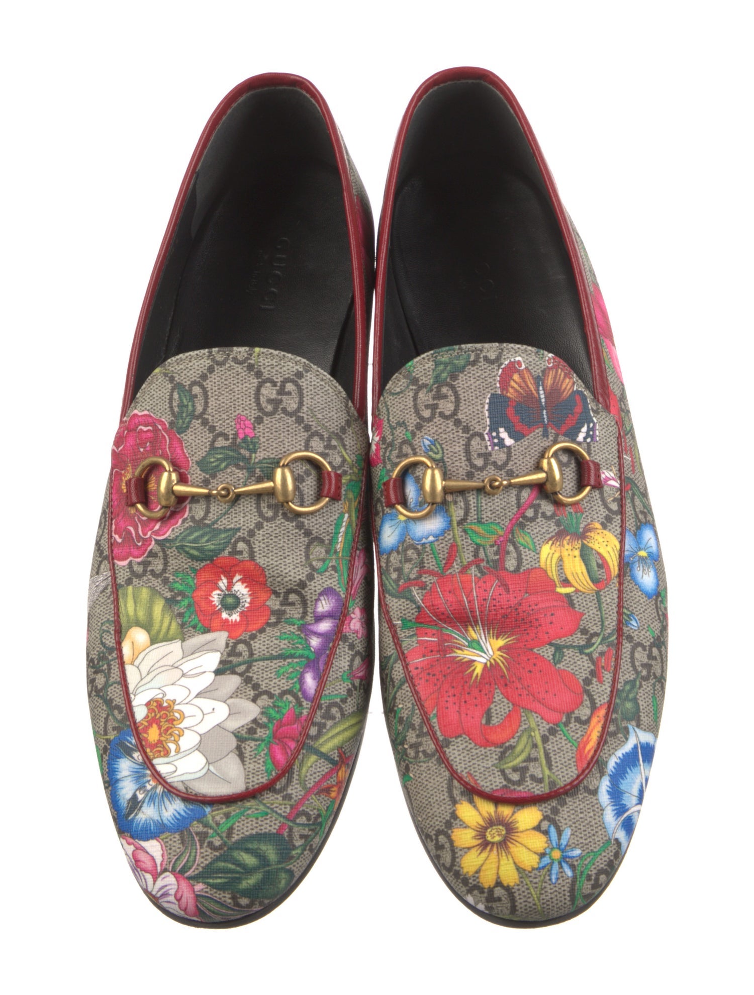 Gucci Flora Print Loafers