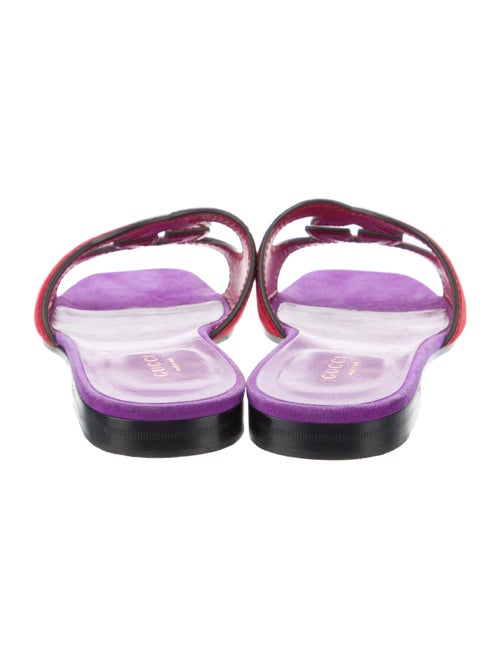 Gucci Interlocking G Logo Suede Slides