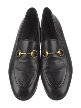 Gucci Horsebit Accent Leather Loafers