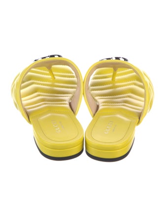 Gucci Double G Logo Leather Mules