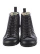 Gucci Leather Lace-Up Boots