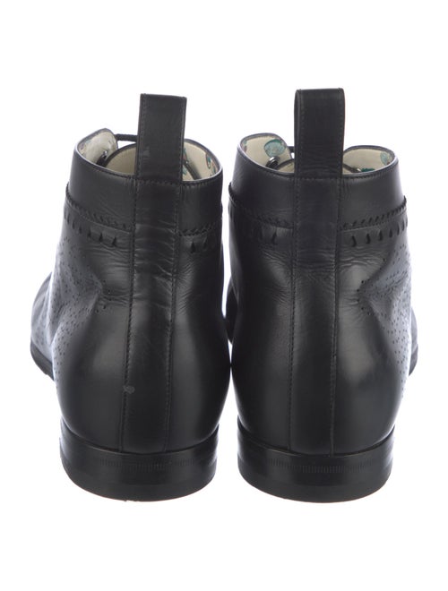 Gucci Leather Lace-Up Boots