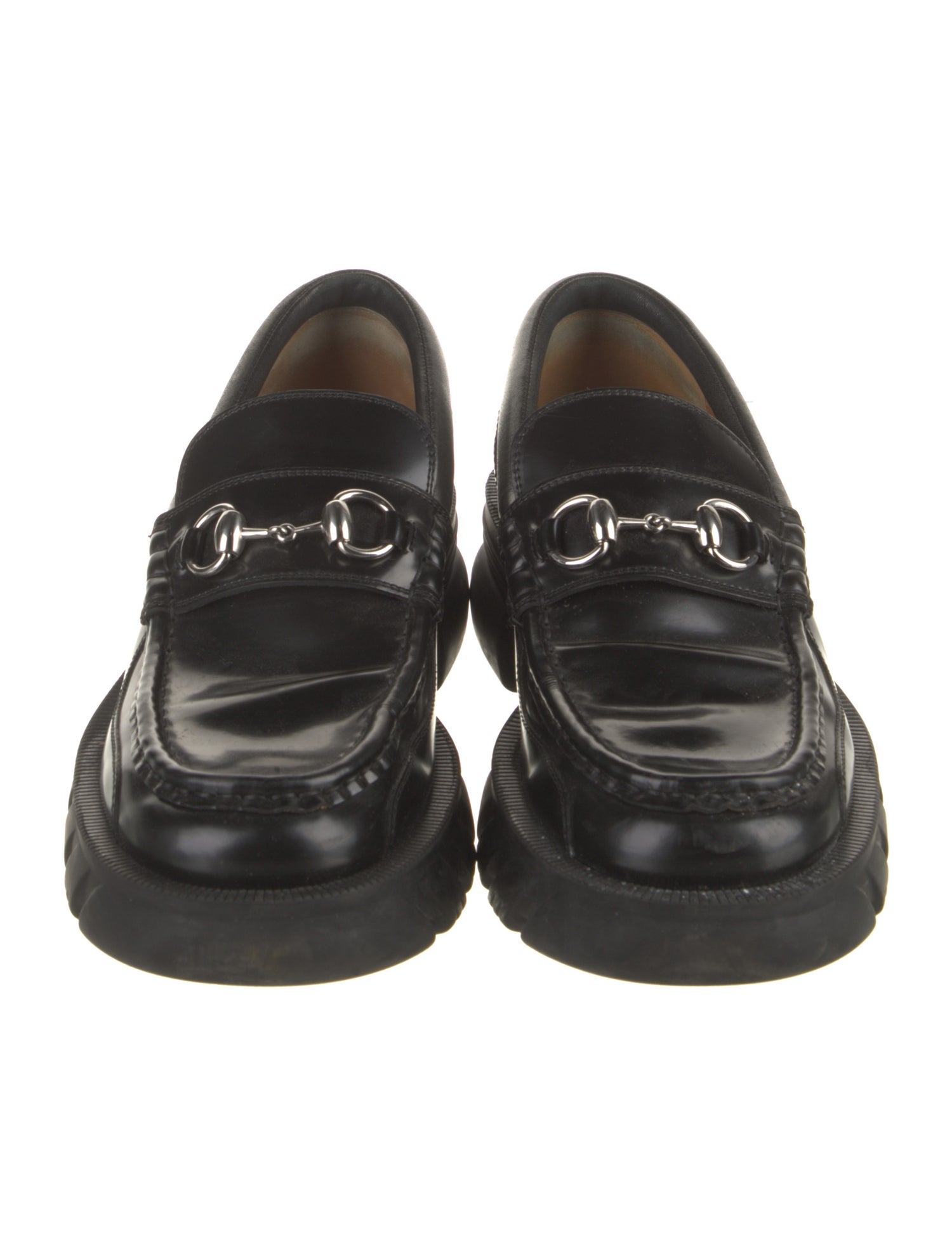 Gucci Horsebit Accent Leather Loafers