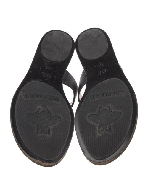 Gucci Double G Logo Leather Flip Flops