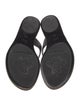 Gucci Double G Logo Leather Flip Flops