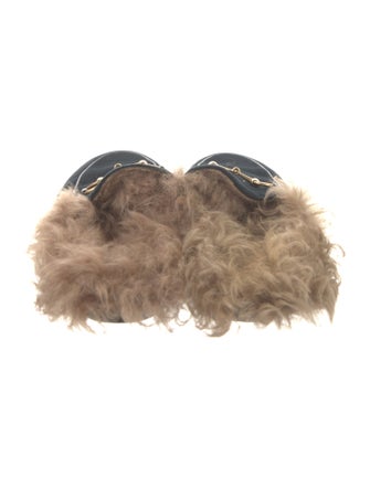 Gucci Horsebit Accent Velvet Mules