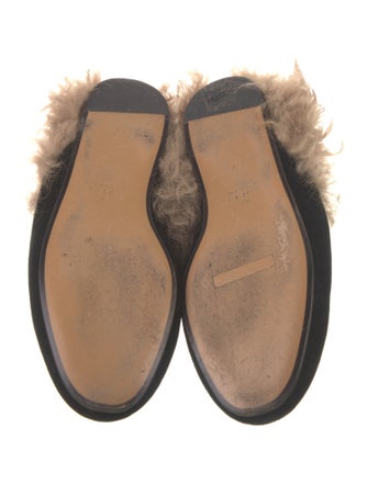 Gucci Horsebit Accent Velvet Mules