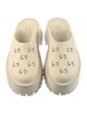 Gucci Rubber Lasercut Accents Mules
