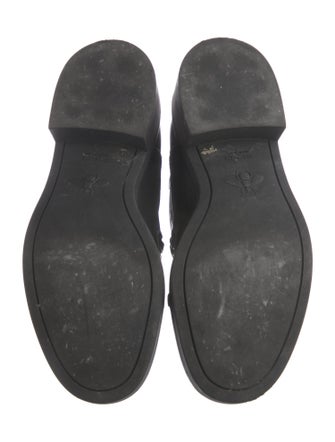 Gucci Chain-Link Accent Leather Combat Boots