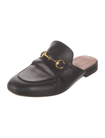Gucci Horsebit Accent Leather Mules