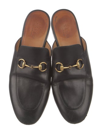Gucci Horsebit Accent Leather Mules