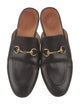 Gucci Horsebit Accent Leather Mules