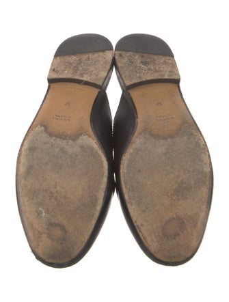 Gucci Horsebit Accent Leather Mules