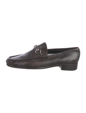 Gucci Horsebit Accent Leather Dress Loafers