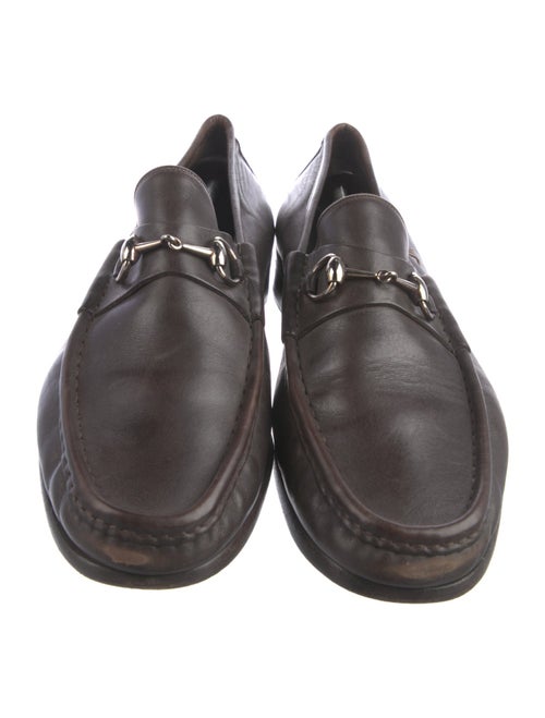 Gucci Horsebit Accent Leather Dress Loafers