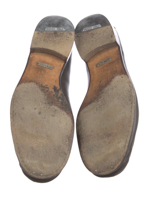 Gucci Horsebit Accent Leather Dress Loafers
