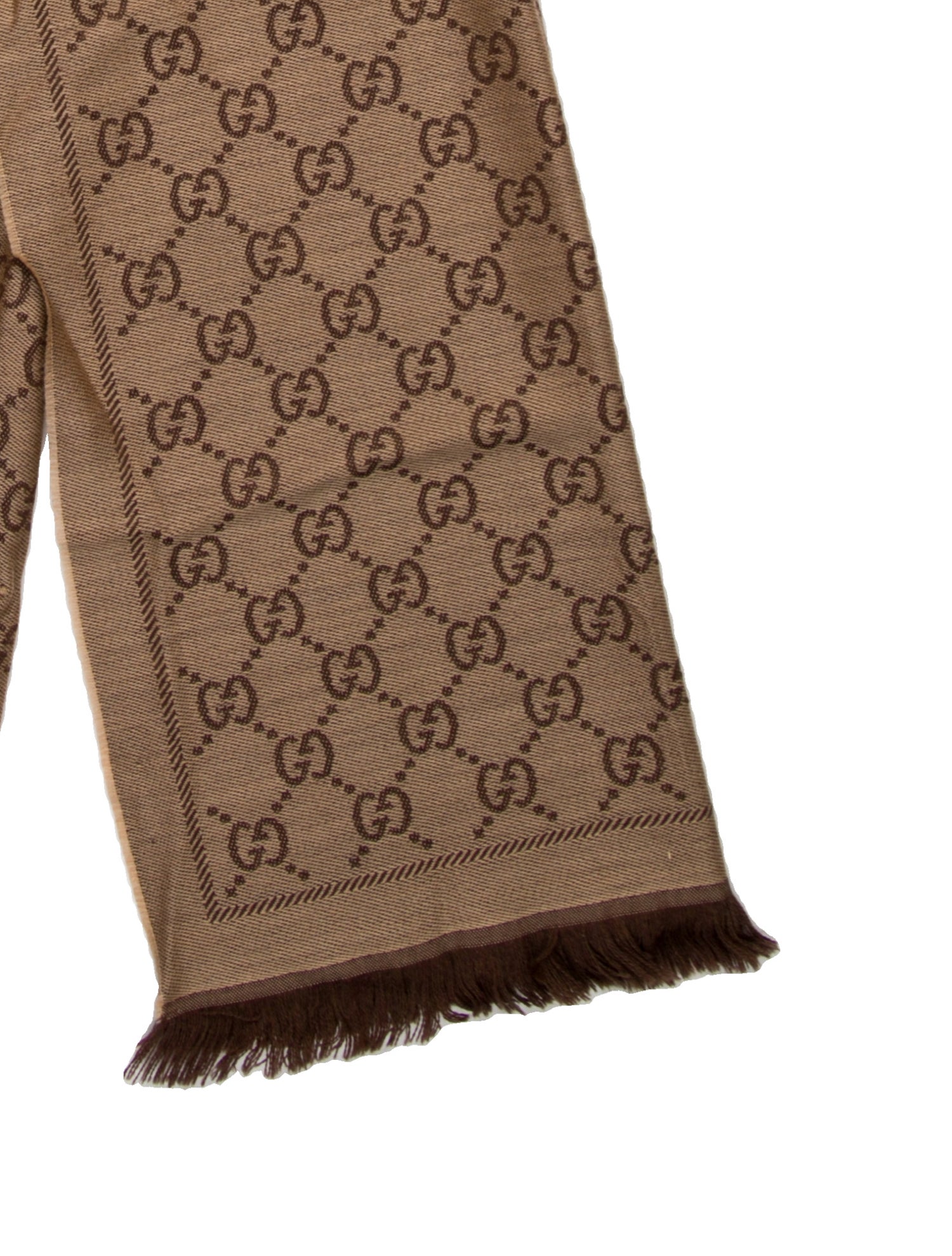 Gucci Wool GG Logo Scarf w/ Tags