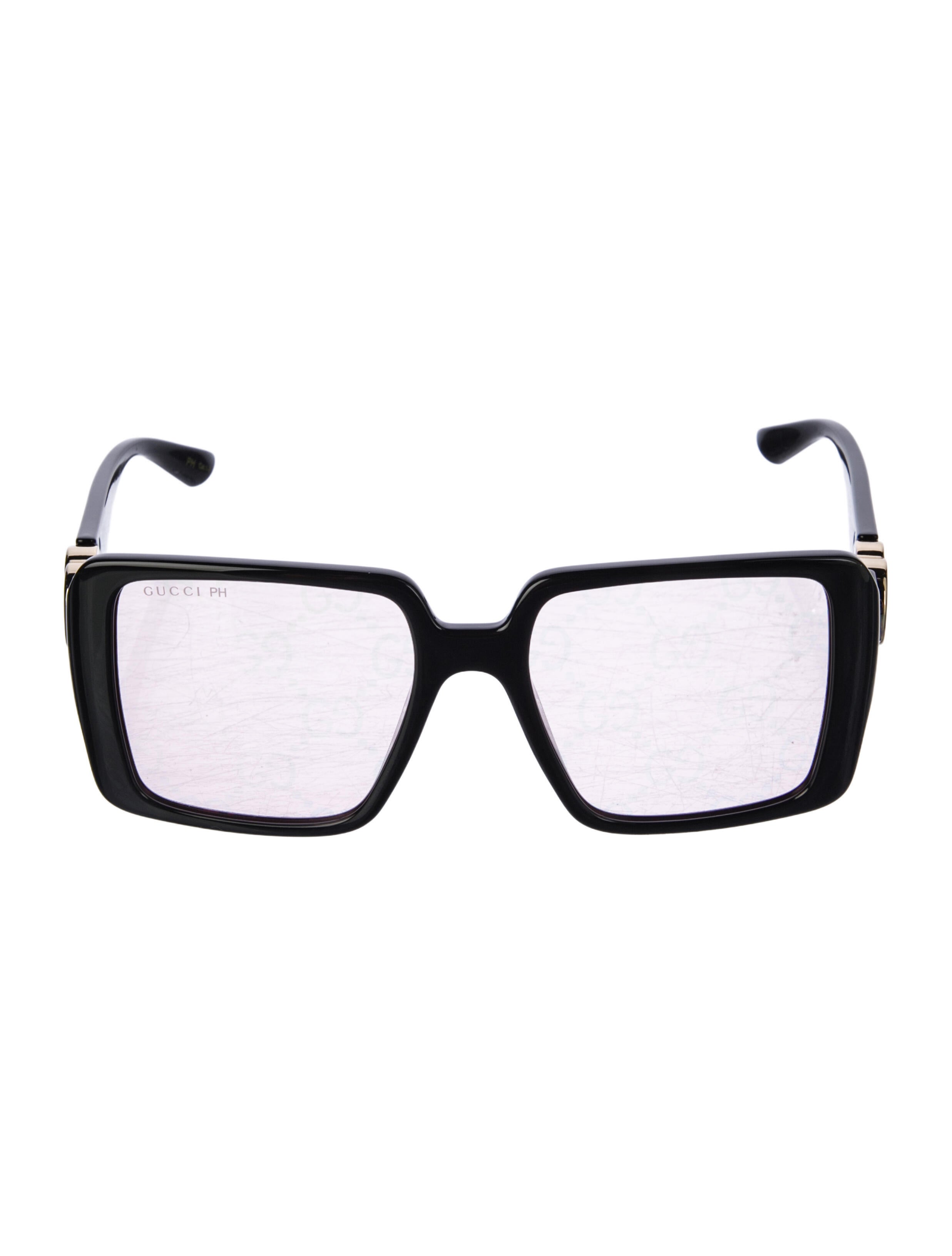 Gucci Interlocking G Logo Square Sunglasses