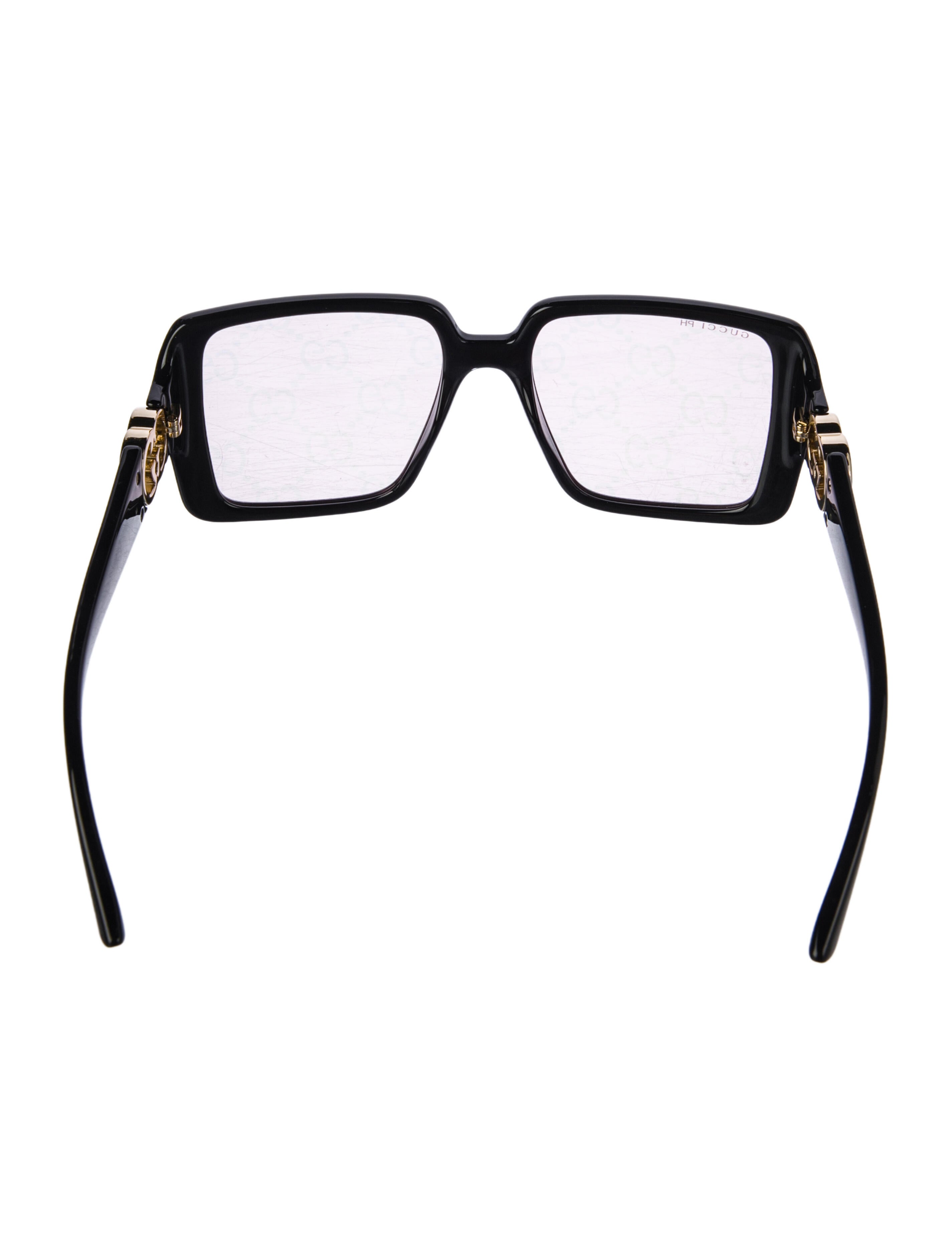 Gucci Interlocking G Logo Square Sunglasses